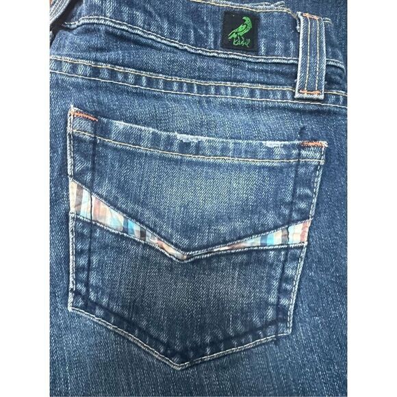 Kasil David lim boot cut raw hem patchwork pockets size 30 - Picture 6 of 8